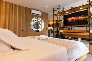 1 Schlafzimmer, Schreibtisch, Bügeleisen/Bügelbrett, WLAN
