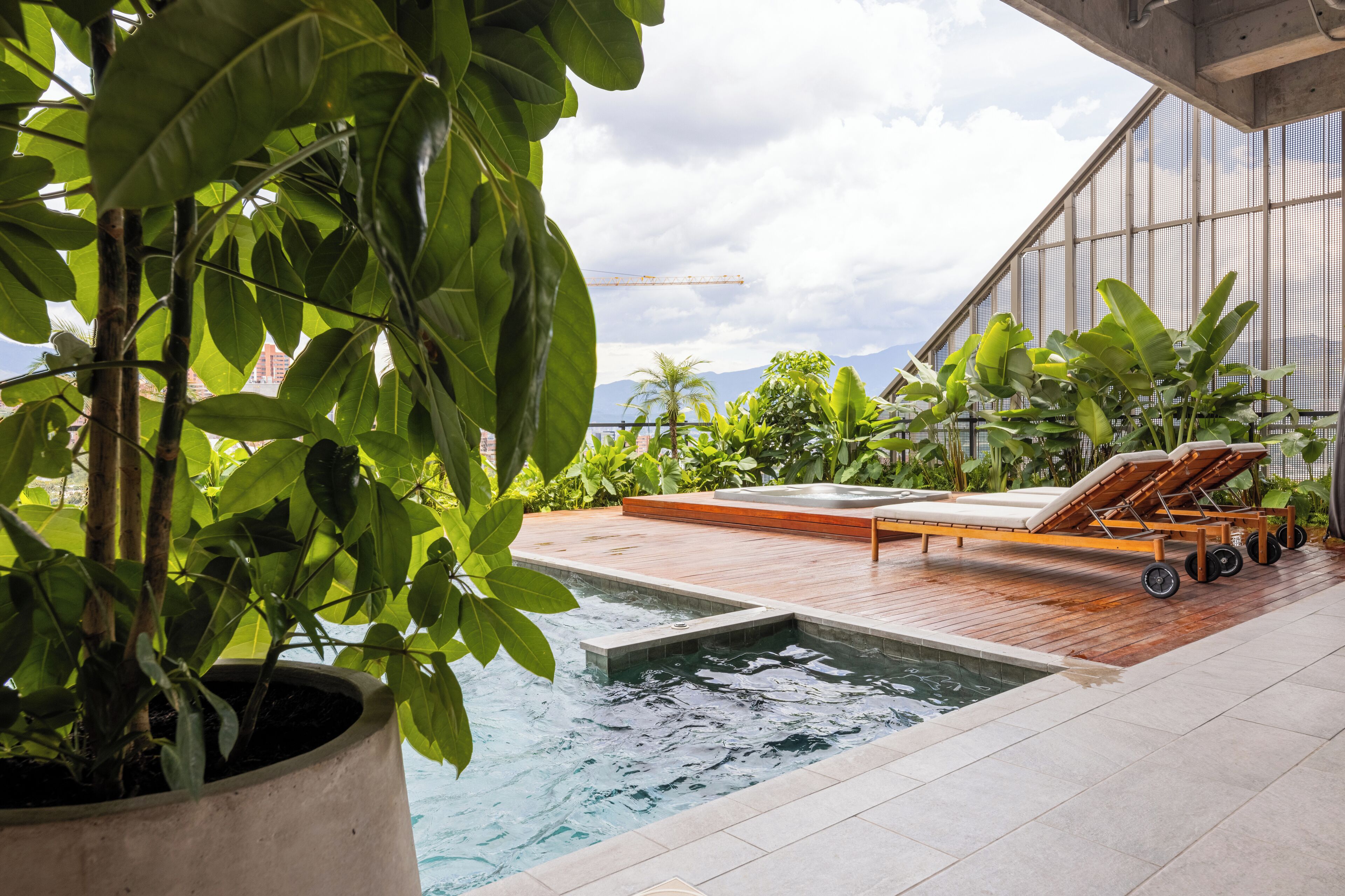 Indoor pool, a heated pool