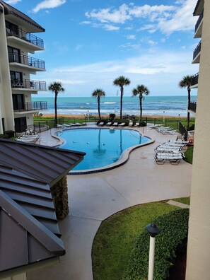 Pool - Family Friendly Ocean Front Condo at Indies House in Ormond Beach (Ormond Beach)