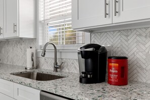 Fridge, microwave, oven, stovetop - Charming Folly Beach Home - Perfect Location (Folly Beach)