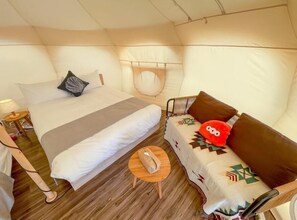 Tält Comfort - sjöutsikt | 5 sovrum och mörkläggningsgardiner