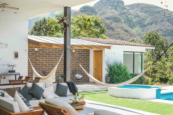 House, Private Pool, Mountain View | Living area | Flat-screen TV, fireplace, DVD player