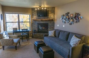 Fernseher, Kamin, DVD-Player, Arbeitsbereiche