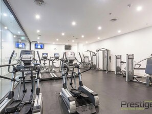 Fitness facility - Gorgeous 1 bed Exec South Yarra with workspace (South Yarra)