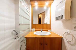 Shower, hair dryer