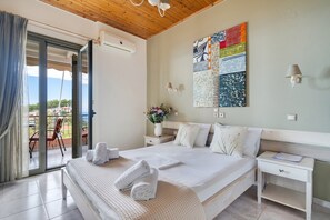 Iron/ironing board, free WiFi, bed sheets - Apartment 'Nontas Home 33' with Sea View, Wi-Fi and Air Conditioning (Kalamitsi)