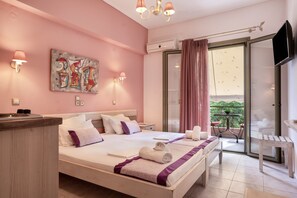 Iron/ironing board, free WiFi, bed sheets - Studio Apartment 'Nontas Home 26' with Mountain View, Wi-Fi and Air Conditioning (Kalamitsi)