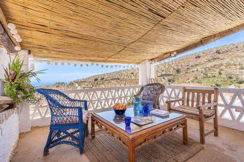 Rural House 'Bns - Casa La Prensa - Alpujarra' with Sea Views, Private Terrace and Wi-Fi