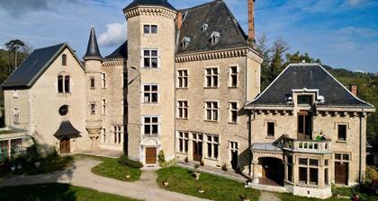 Ferienwohnung 'Grand Gîte Du Château De St Geoire' mit Bergblick, Terrasse und Gemeinschaftsgarten