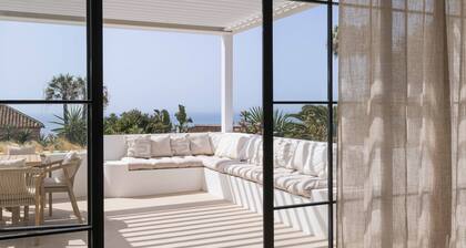 Villa 'Pura Vida San Roque' avec vue sur mer, Wi-Fi et climatisation