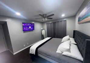 2 chambres, fer et planche Ă repasser, Wi-Fi, draps fournis