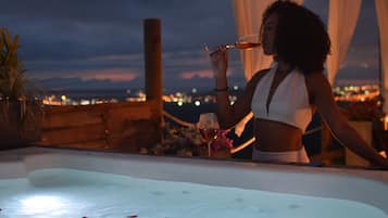 Romantisches Chalet, Kochnische, Stadtblick