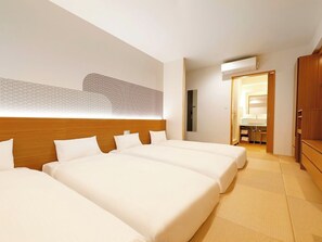 1 slaapkamer, een bureau, gratis wifi, beddengoed