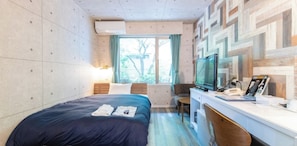 1 slaapkamer, een bureau, gratis wifi, beddengoed