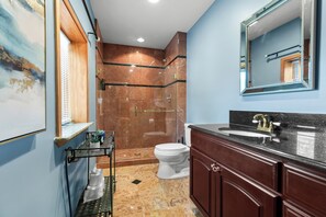 Shower, hair dryer, towels, soap - Luxurious Winter Getaway! INDOOR POOL! (Grosse Ile Township)