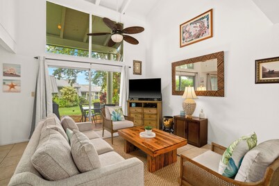 Charming 3-bedroom villa in delightful Princeville with WiFi, AC Included