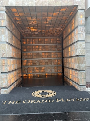 Welcome to The Grand Mayan, where a striking entrance sets the tone for a memorable stay.