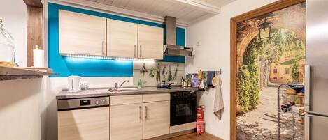 Kühlschrank, Ofen, Herdplatte, Geschirrspüler