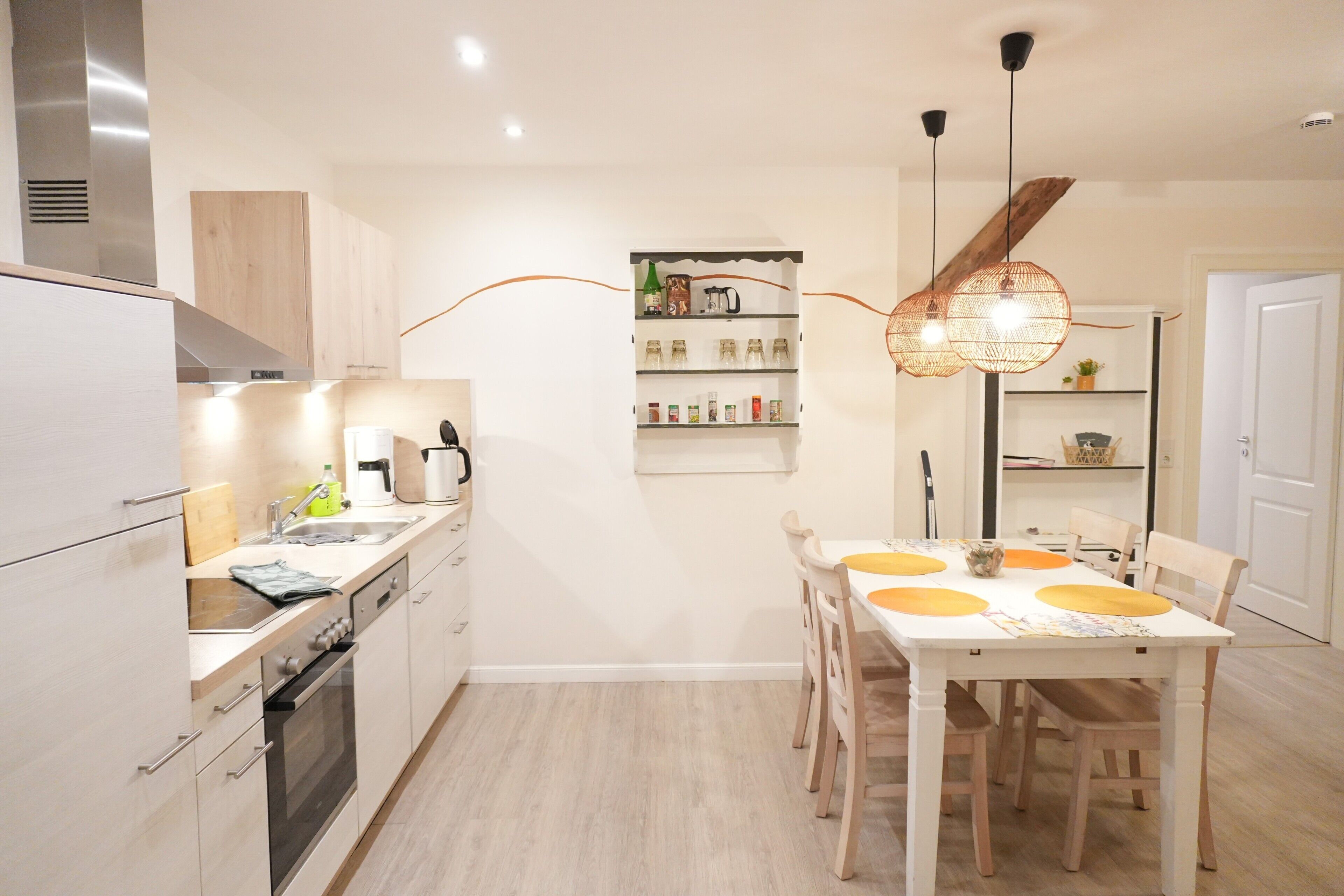Fridge, oven, stovetop, toaster