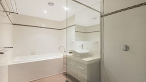 Shower, hair dryer