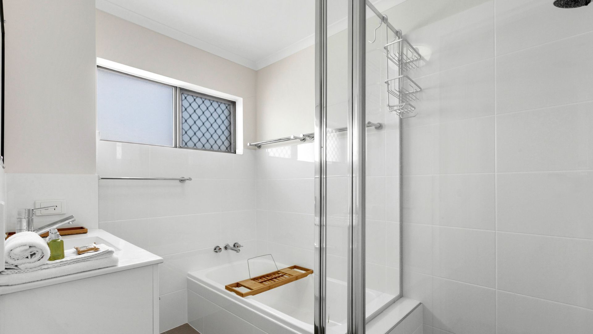 Shower, hair dryer