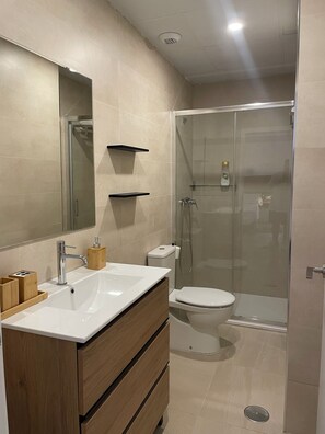 Towels, soap, toilet paper