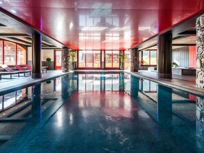 Indoor pool, a heated pool