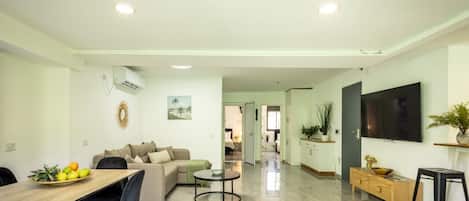 Appartement, vue jardin | Façade de l’hébergement