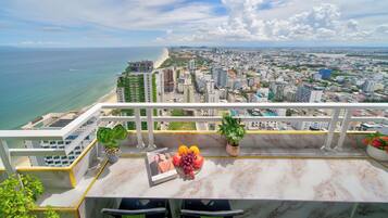 Deluxe Apartment, Sea View | Terrace/patio