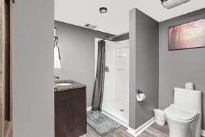 Douche, sèche-cheveux