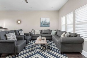 TV, table football, offices