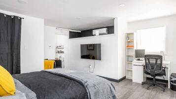 1 chambre, fer et planche Ă repasser, Wi-Fi, draps fournis