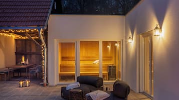 Luxury House, Private Pool, Hill View | Terrace/patio