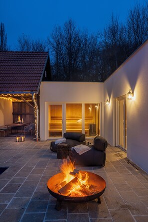 Luxury House, Private Pool, Hill View | Terrace/patio