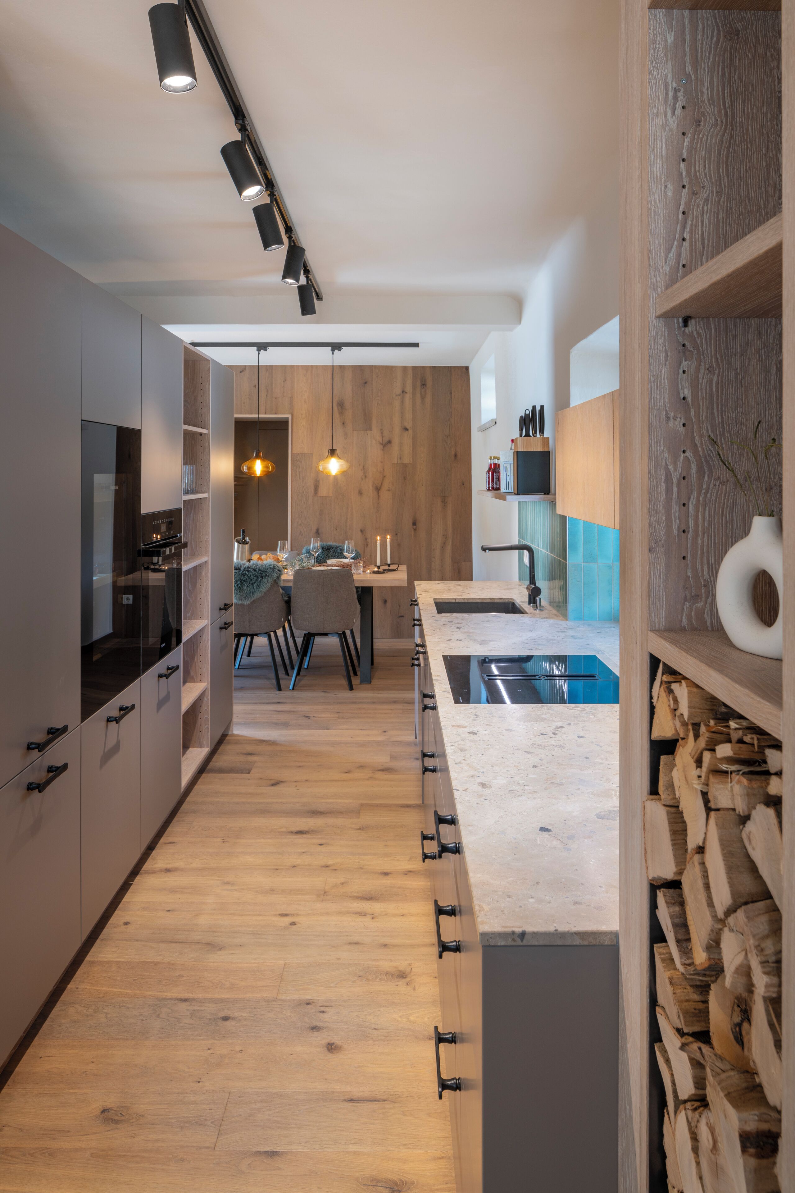 Luxury House, Private Pool, Hill View | Private kitchen | Espresso maker, highchair