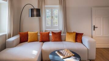 Luxury House, Private Pool, Hill View | Living area | 100-cm Smart TV with digital channels