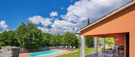 Family House, Multiple Bedrooms, 2 Bathrooms (Pool House In Greenery) | Pool | Seasonal outdoor pool