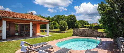 Family House, 2 Bedrooms, 2 Bathrooms (Pool House in Greenery near Trget) | Pool | Seasonal outdoor pool