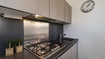 Fridge, microwave, dishwasher, electric kettle