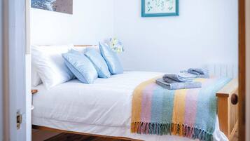 2 makuuhuonetta, vuodevaatteet