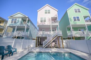 Pool - New Construction 7 BR Beach House with a Private Pool! A Little Pink House (Surfside Beach)