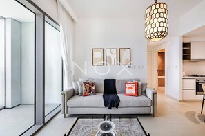 Living area - Elegant 1BR Downtown Views 2 T3 (Dubai)