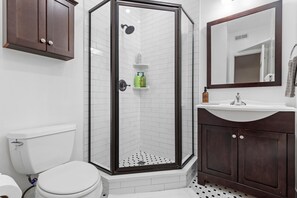 Shower, hair dryer
