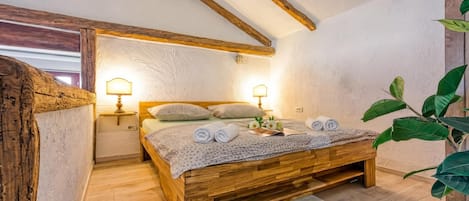 Standard House, 1 Bedroom, Fireplace (Anton's Istrian Stone House near) | 1 bedroom, laptop workspace, bed sheets