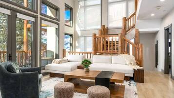 TV, fireplace, offices