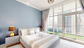 2 bedrooms, iron/ironing board, free WiFi, bed sheets - Marinascape Oceanic - Luxurious Two Bedroom (Dubai Marina)