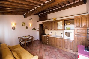 公寓客房, 1 間臥室, 花園 | 私人廚房 | 爐台