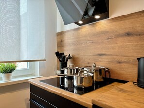 Fridge, oven, stovetop, dishwasher - AR Apartments I Art Apartment 4 Pers. Zentrum (Rudolstadt)