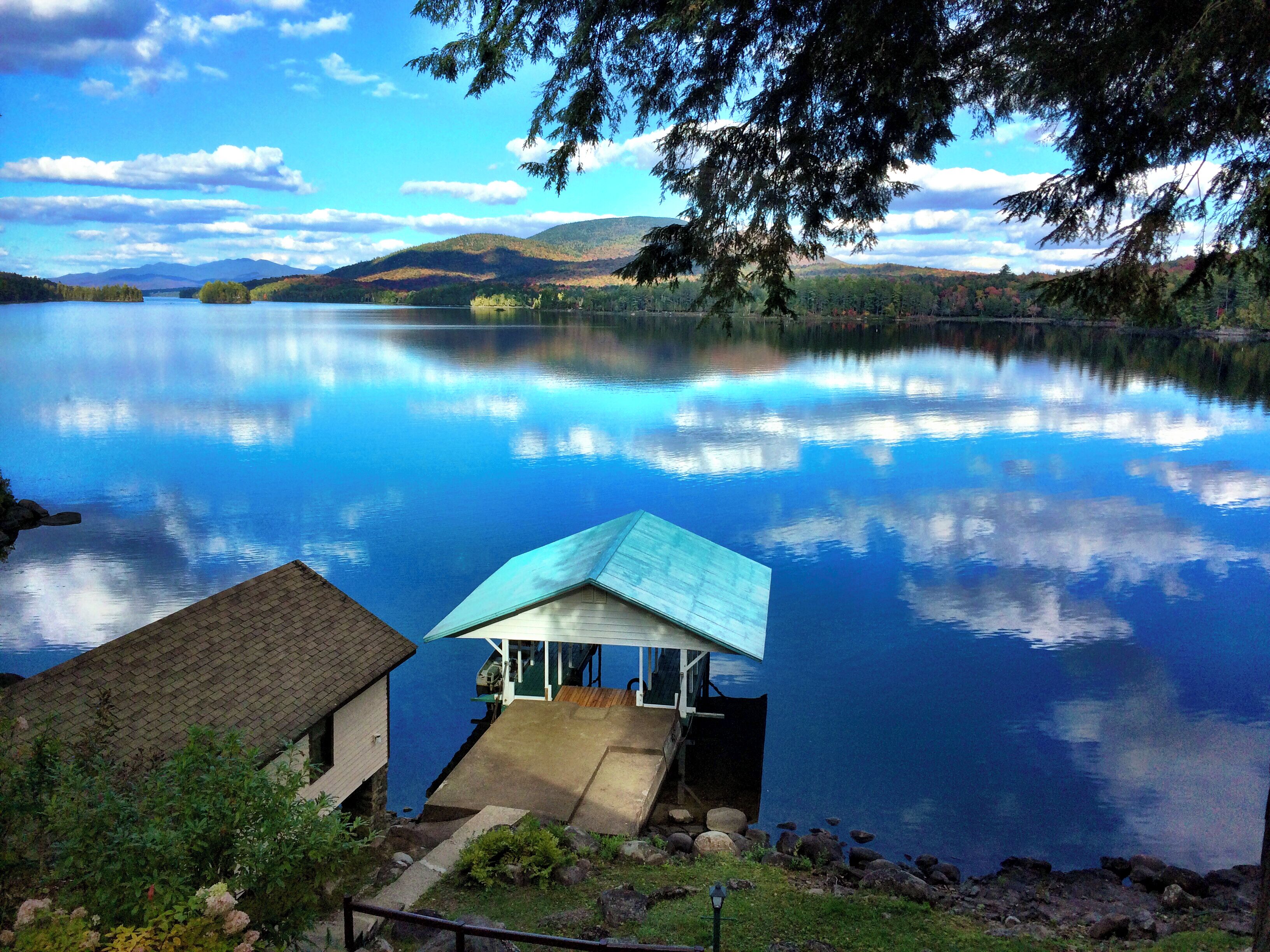 5-bedroom, 1,300' waterfront estate with three separate residences & eight acres