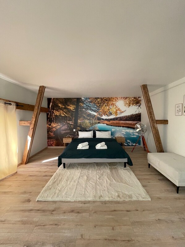1 Schlafzimmer, Bügeleisen/Bügelbrett, kostenloses WLAN, Bettwäsche